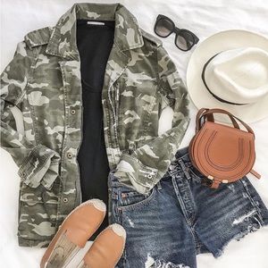 Camo Camouflage Utility Full Zip Jacket